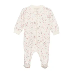 Natdragt med lynlås og fod - Misty Rose