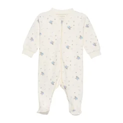 Natdragt med lynlås og fod - Ashley Blue