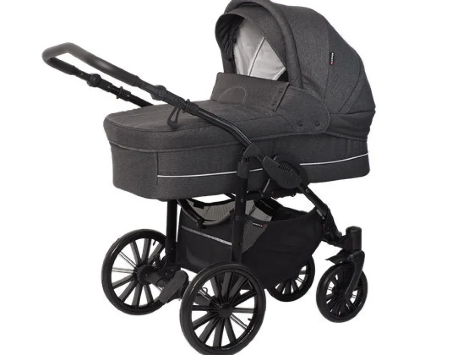 Nordic Lux inkl. regnslag og kopholder - Dark grey melange