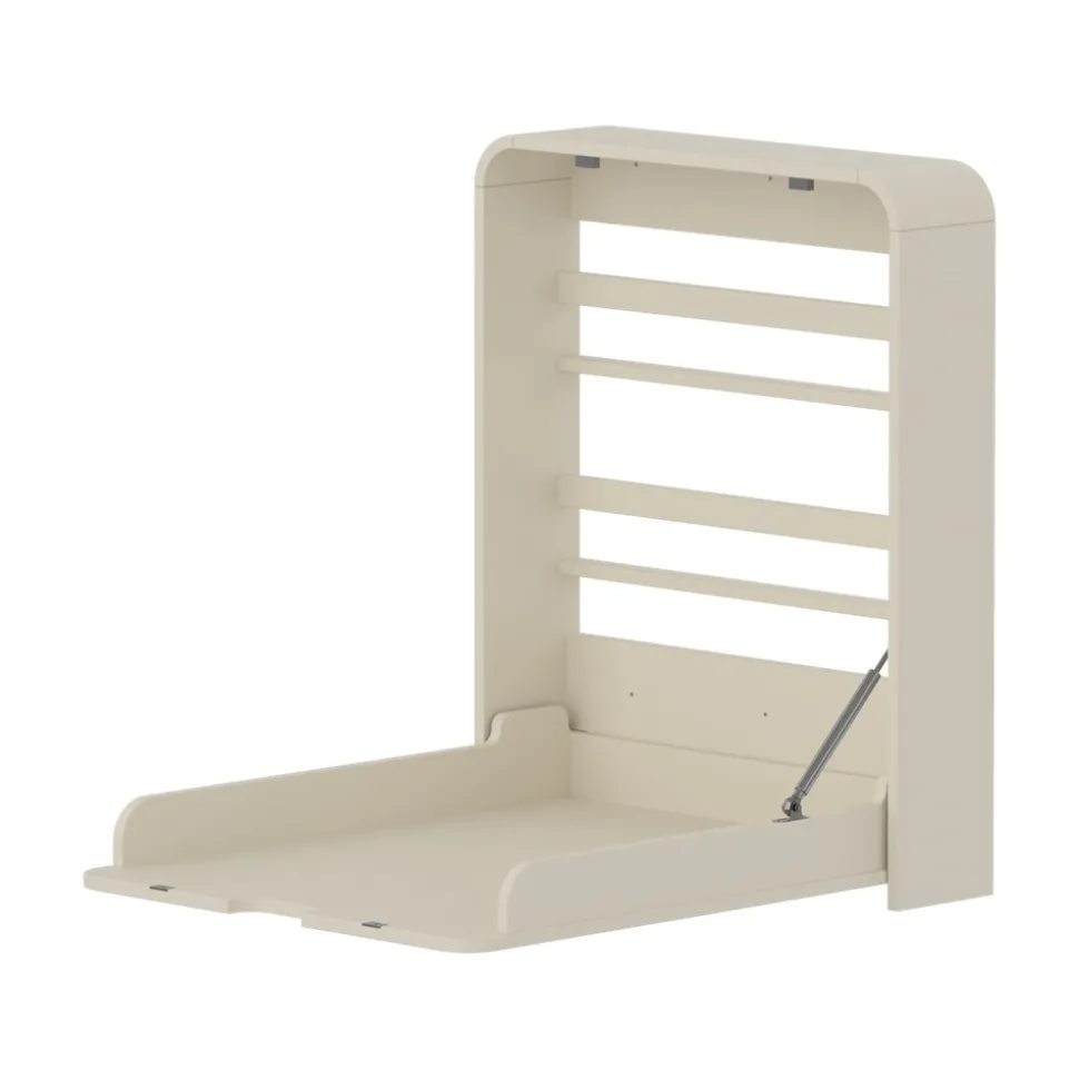 Nova væghængt Puslebord, creme