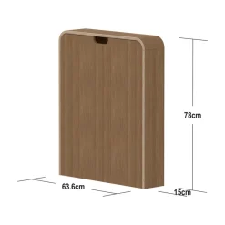 Nova væghængt Puslebord, eg