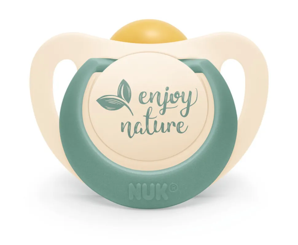 NUK Sut - for Nature Latex S1 Grøn (2-pak)