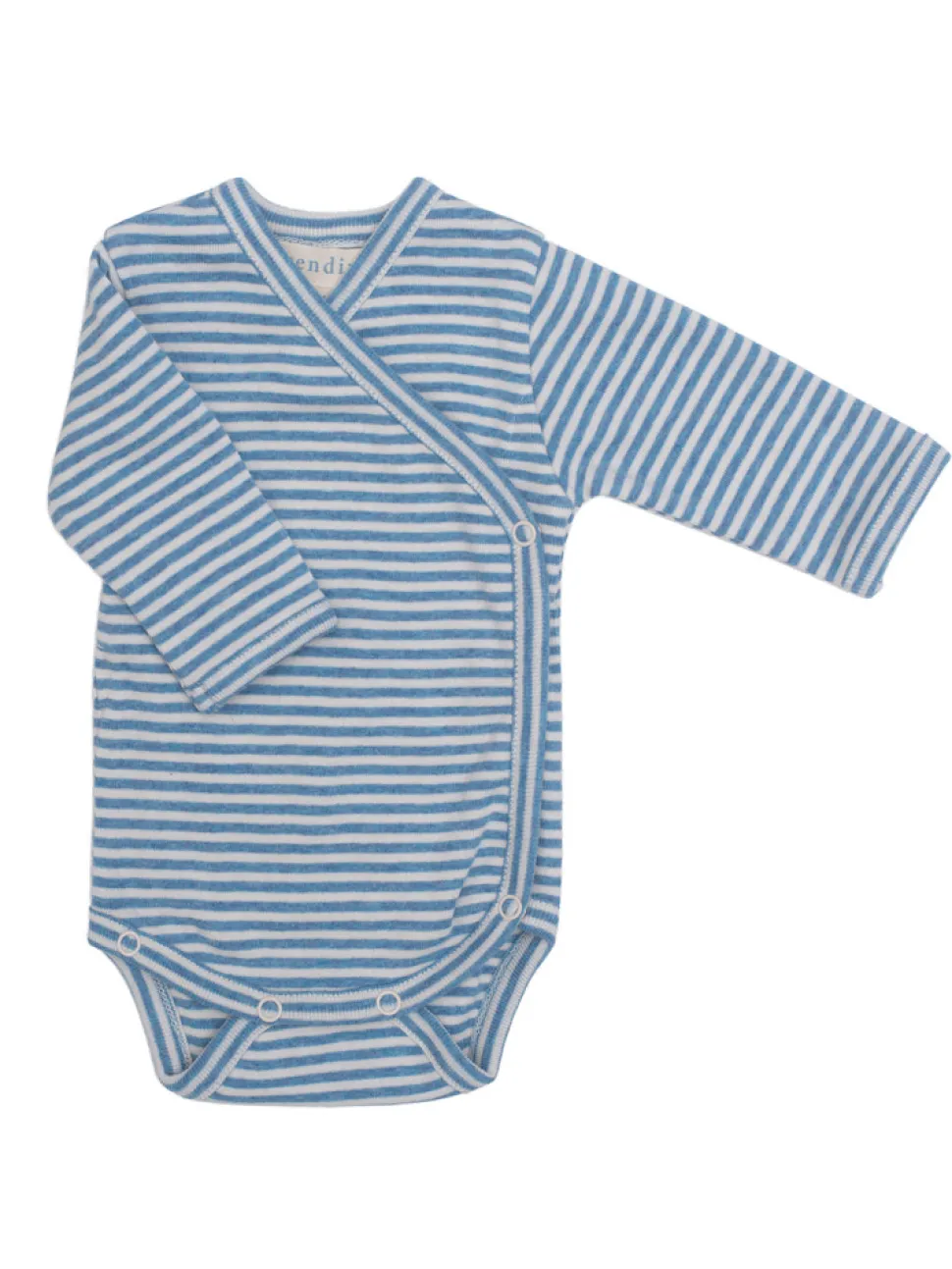 Nyfødt Slå-om Body - AZURSTRIPE