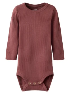 Ofulla Langærmet Body - Rose Brown