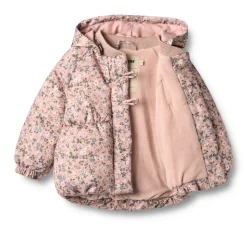 Olga Pufferjakke - Rose powder flowers