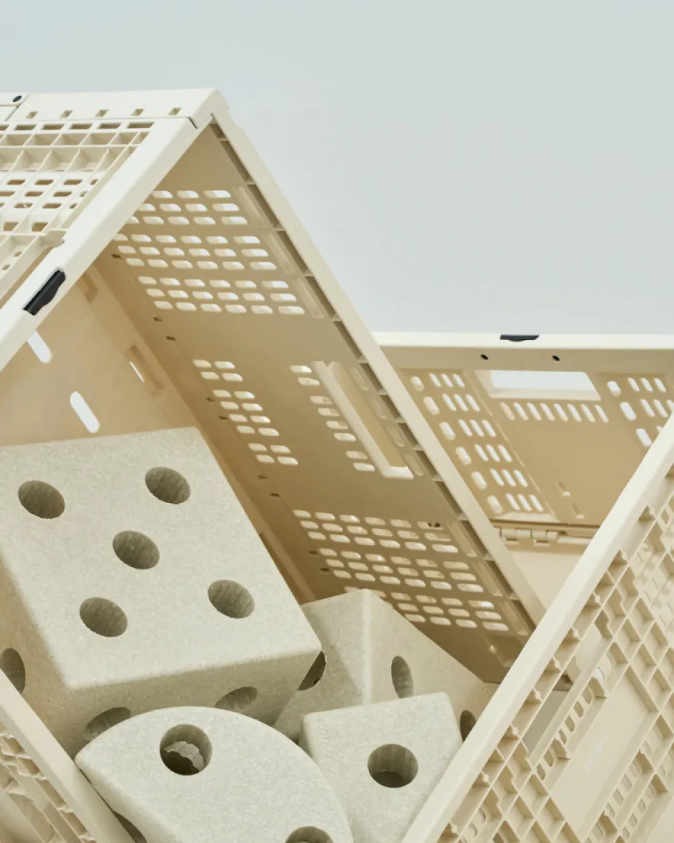 Opbevaringskasse - Sand Grey