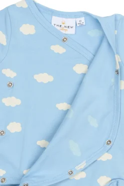 Paco Wrap Body langærmet - POWDERBLUE