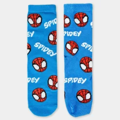 4-pak strømper i sparegris - Spidey - BLÅ/MIX