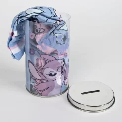 4-pak strømper i sparegris - Stitch - LBLÅ/LRØD