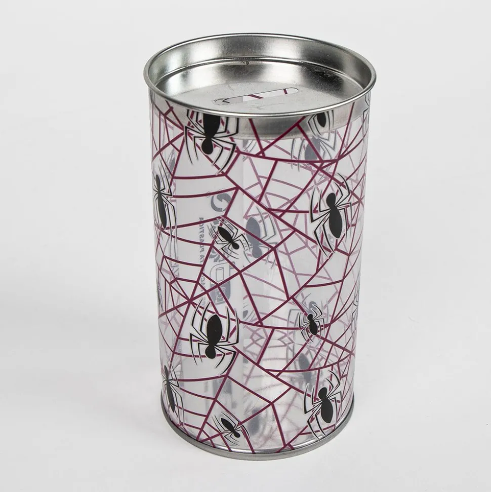 4-pak strømper i sparegris - Spiderman - RØD/BLÅ