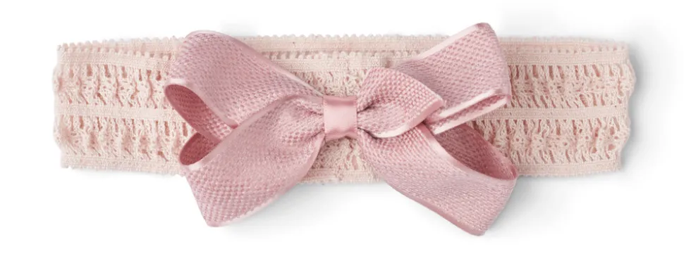 Pandebånd m/sløjfe - Rosa