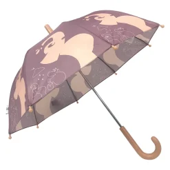 Paraply med elefantprint blush rose