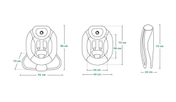 Pascal skråstol - grå