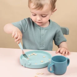 Peekaboo spisesæt - blå