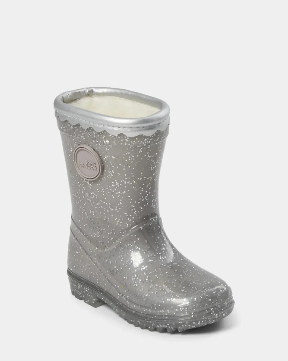 Perla Gummistøvler - Silver