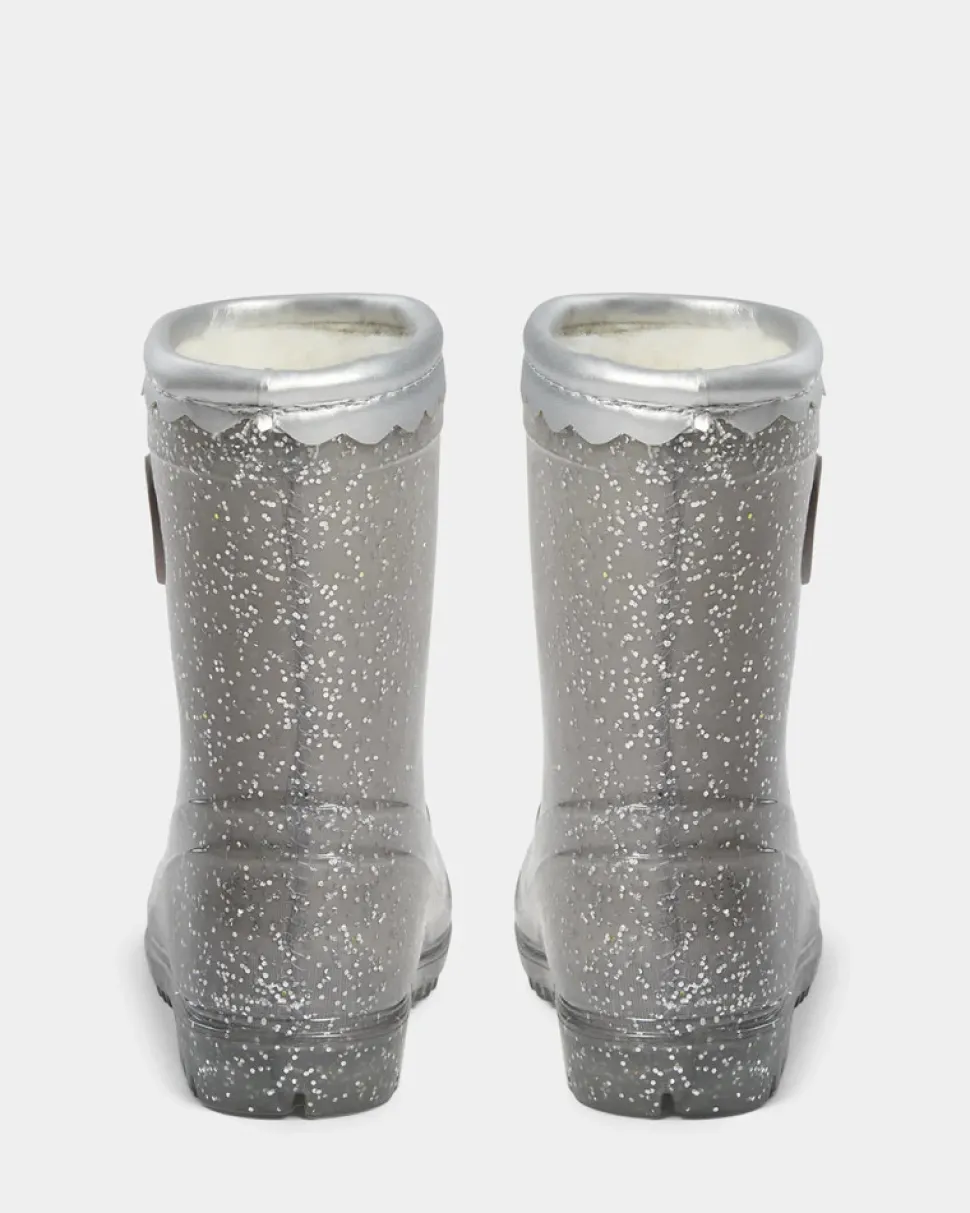 Perla Gummistøvler - Silver