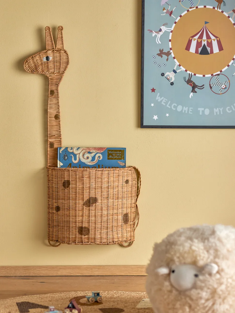 Philine Kurv til væg, Natur, Rattan