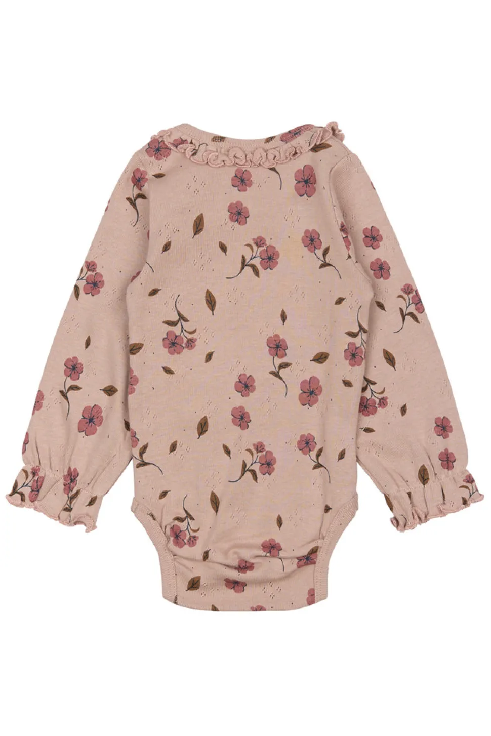 Picole Pointelle Body langærmet - Adobe rose