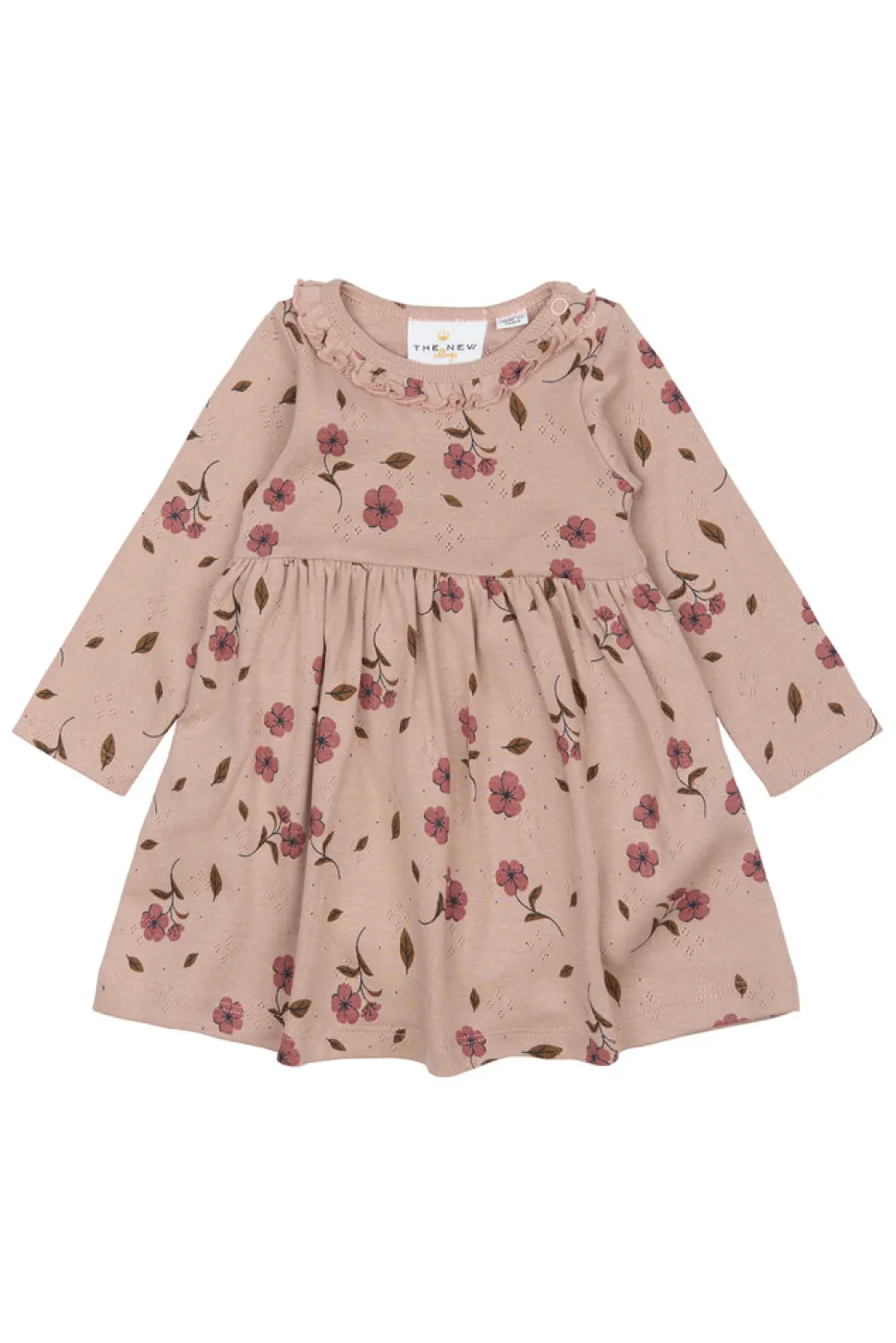 Picole Pointelle Bodykjole langærmet - Adobe rose