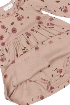 Picole Pointelle Bodykjole langærmet - Adobe rose