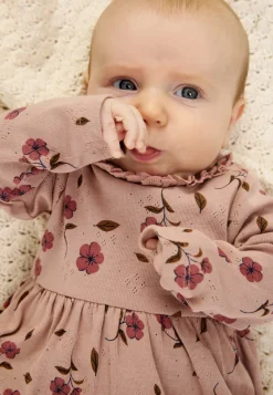 Picole Pointelle Bodykjole langærmet - Adobe rose