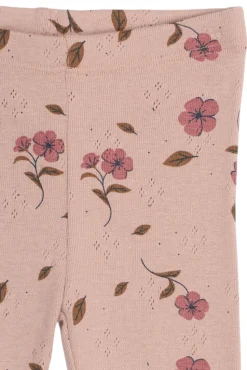 Picole Pointelle Leggings - Adobe rose