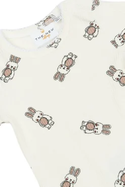 Pippa Rib Body langærmet - Cloud dans