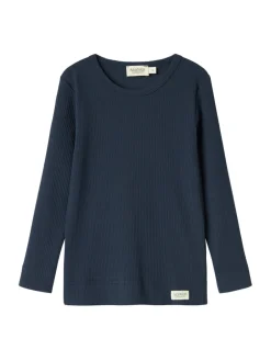 Plain Bluse - Pilot navy