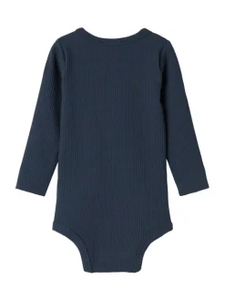 Plain Langærmet Body - Pilot navy