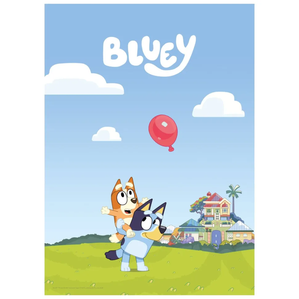 Plakat - Bluey - Ballon 30x40