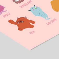 Plakat - De Tolv Følelser Pink 50x70