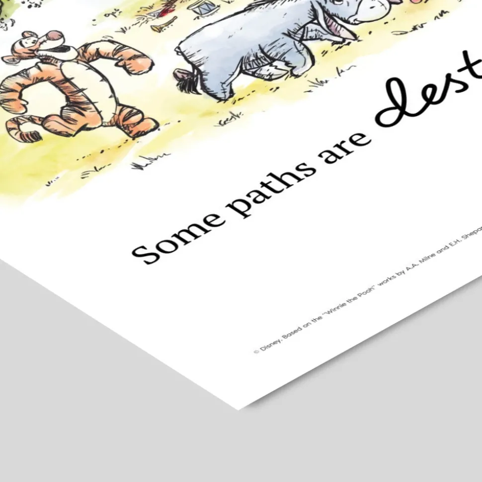 Plakat - Peter Plys - samling ved træet