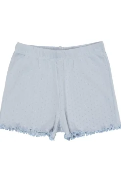 Pointelle shorts - DUSTY BLUE