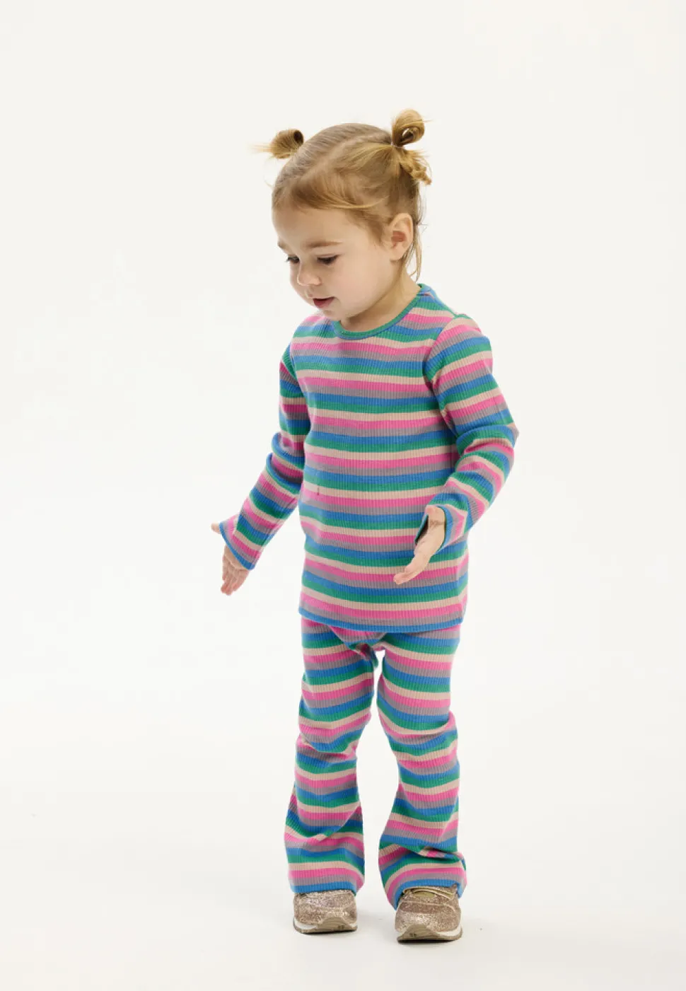 Polly Flared Rib Bukser - MULTI