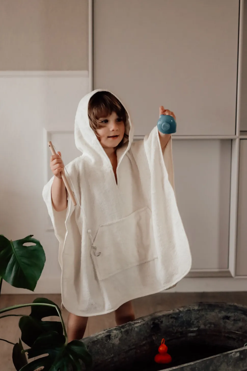 Poncho - Vanilla Cream - Oeko-Tex