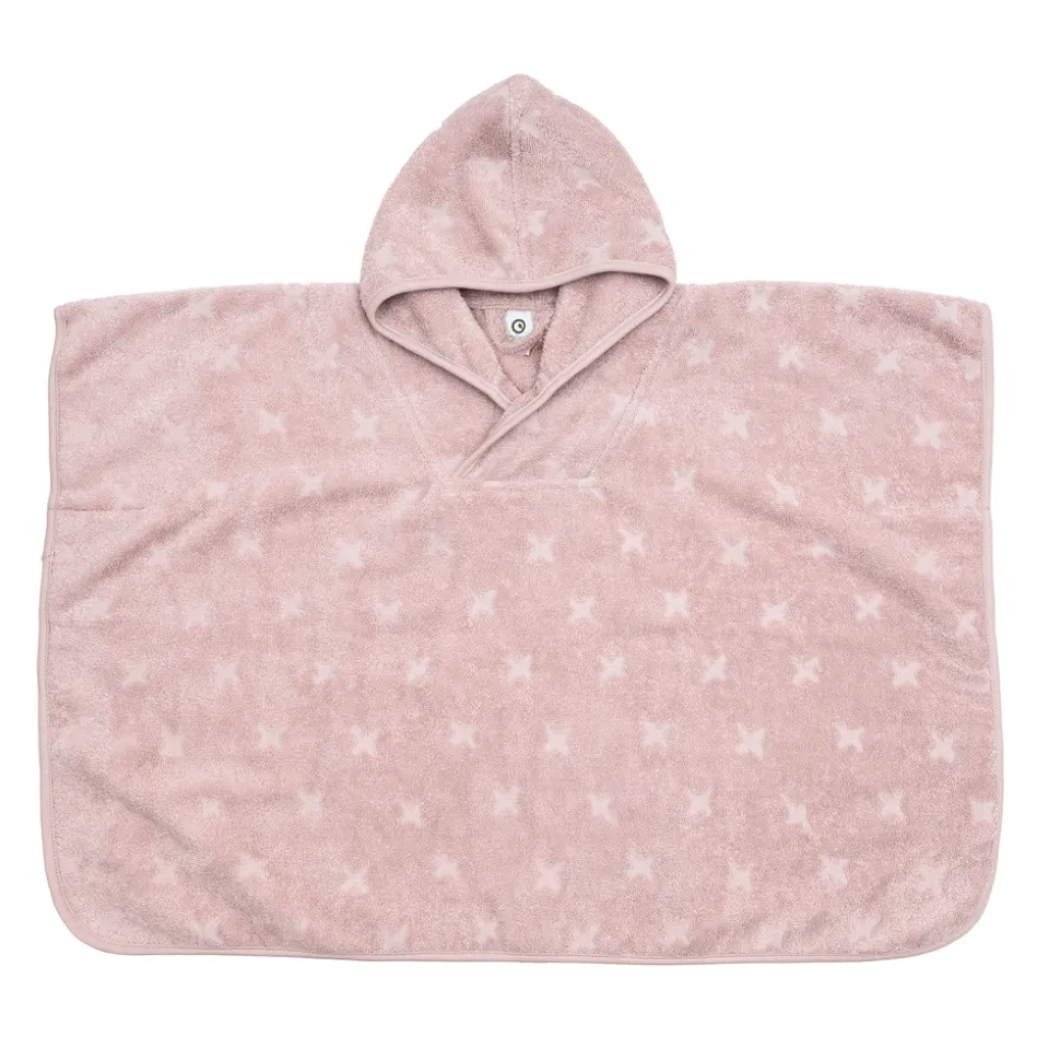 Poncho med hætte frotté - nightingaler 110-140