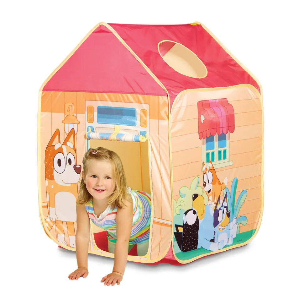 Pop-up legeteltet med Bluey og Bingo