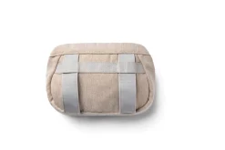 Pose med lommer til Bæresele Vævet mélange, lys beige