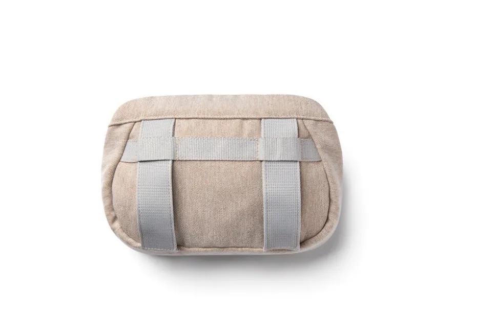 Pose med lommer til Bæresele Vævet mélange, lys beige