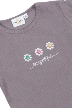 Princess Rib Bluse - GRAY RIDGE