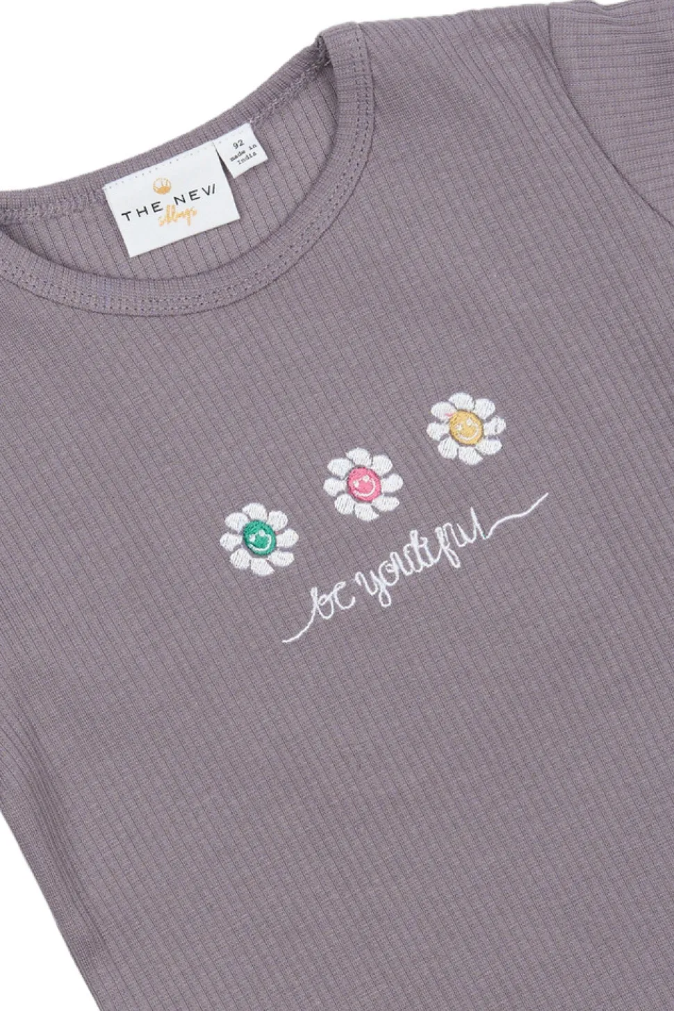 Princess Rib Bluse - GRAY RIDGE