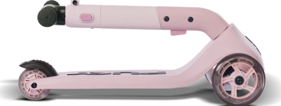 PUKY PUSH foldbart løbehjul m. LED pink