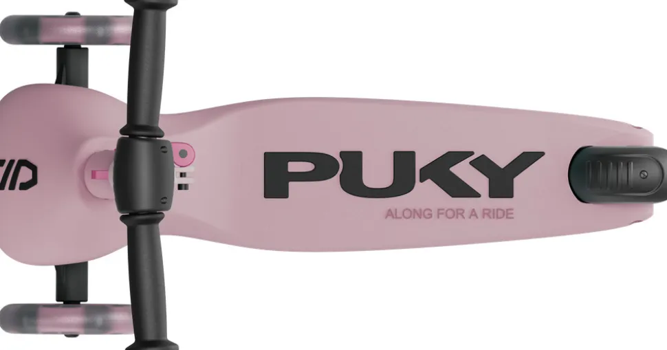 PUKY PUSH foldbart løbehjul m. LED pink