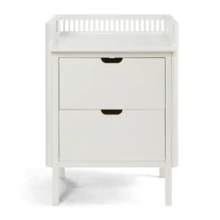 Puslebord med skuffer - hvid FSC®