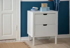 Puslebord med skuffer - hvid FSC®