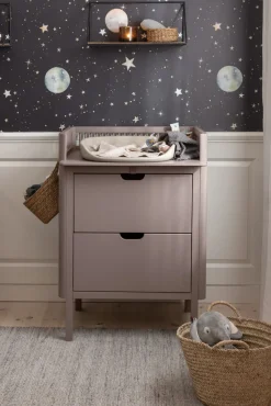 Puslebord med skuffer - jetty beige FSC®