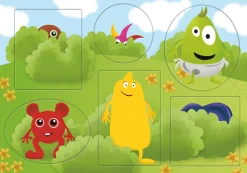 Puslespil i træ med titte-bøhmotiv