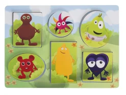 Puslespil i træ med titte-bøhmotiv