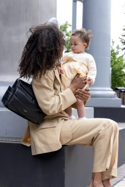 Pusletaske, Aria, Quiltet læder