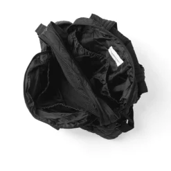 Pusletaske quiltet - black